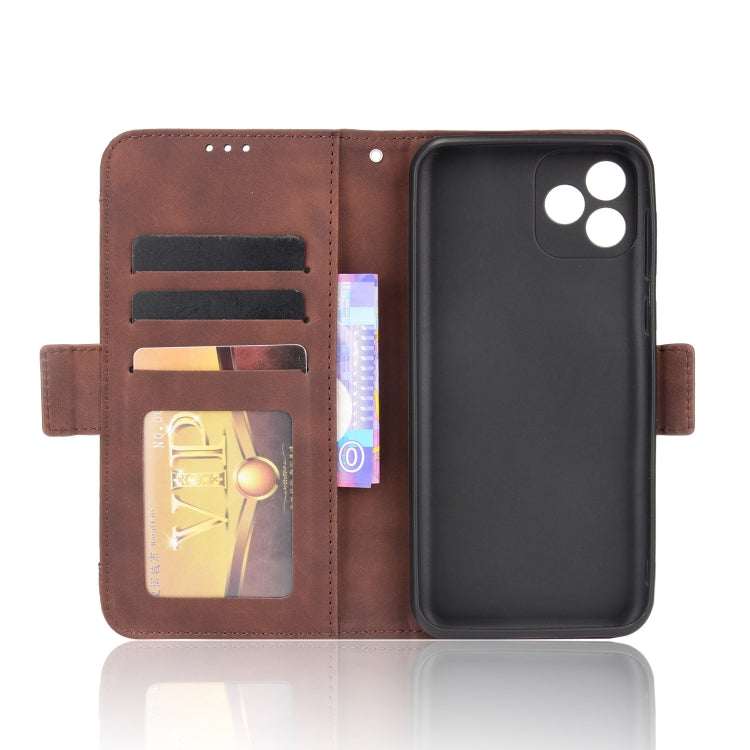 For Blackview Oscal C20 Skin Feel Calf Pattern Horizontal Flip Leather Case with Holder & Card Slots & Photo Frame(Brown) - More Brand by buy2fix | Online Shopping UK | buy2fix