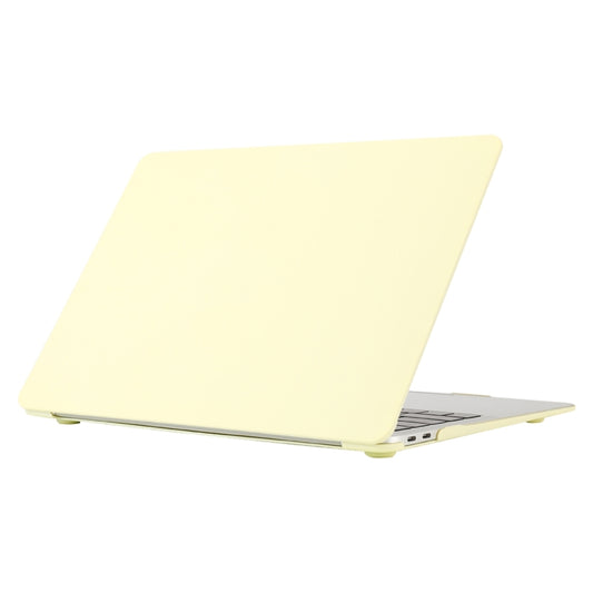 Cream Style Laptop Plastic Protective Case For MacBook Pro 16.2 inch A2485 2021(Cream Yellow) - MacBook Pro Cases by buy2fix | Online Shopping UK | buy2fix