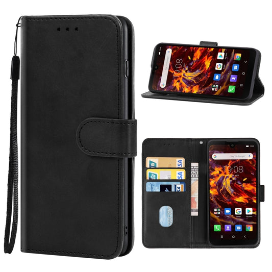 Leather Phone Case For Blackview BV6900(Black) - More Brand by buy2fix | Online Shopping UK | buy2fix