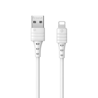REMAX RC-179i 2.4A 8 Pin High Elastic TPE Fast Charging Data Cable, Length: 1m(White) - Normal Style Cable by REMAX | Online Shopping UK | buy2fix