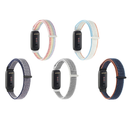 For Fitbit Luxe Nylon Loop Strap Watch Band(Rainbow) - Watch Bands by buy2fix | Online Shopping UK | buy2fix