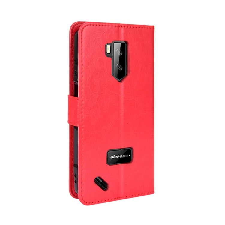 For Ulefone Armor X9 Retro Crazy Horse Texture Leather Phone Case(Red) - Ulefone Cases by buy2fix | Online Shopping UK | buy2fix