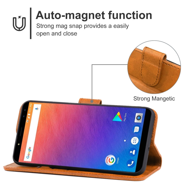 Leather Phone Case For Ulefone Power 3 / Power 3S(Brown) - Ulefone Cases by buy2fix | Online Shopping UK | buy2fix