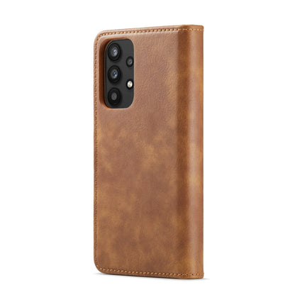 For Samsung Galaxy A33 5G DG.MING Crazy Horse Texture Detachable Magnetic Leather Phone Case(Brown) - Galaxy Phone Cases by DG.MING | Online Shopping UK | buy2fix