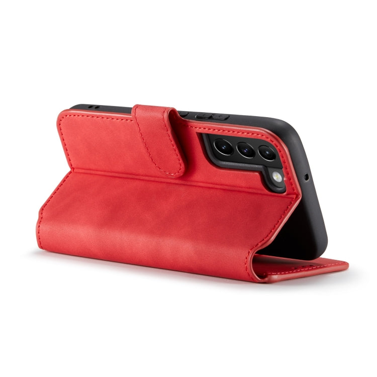 For Samsung Galaxy S22 DG.MING Retro Oil Side Horizontal Flip Leather Case with Holder & Card Slots & Wallet(Red) - Galaxy S22 5G Cases by DG.MING | Online Shopping UK | buy2fix