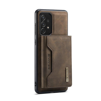 For Samsung Galaxy A33 5G DG.MING M2 Series 3-Fold Multi Card Bag Phone Case(Coffee) - Galaxy Phone Cases by DG.MING | Online Shopping UK | buy2fix