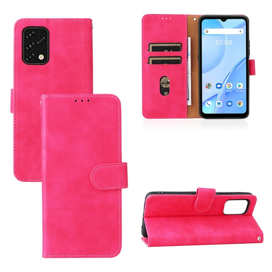 For Umidigi Power 5S Skin Feel Magnetic Buckle Calf Texture PU Phone Case(Rose Red) - Doogee Cases by buy2fix | Online Shopping UK | buy2fix