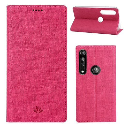 For Motorola Moto G8 Plus ViLi Magnet Horizontal Flip Shockproof TPU + PU Leather Protective Case  Card Slot & Holder(Pink) - Motorola Cases by ViLi | Online Shopping UK | buy2fix