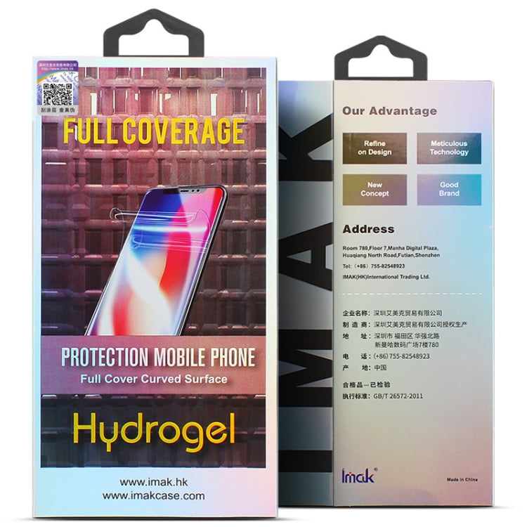 2 PCS imak Curved Full Screen Protector Hydrogel Film Back Protector For Honor 60 Pro - Honor Tempered Glass by imak | Online Shopping UK | buy2fix