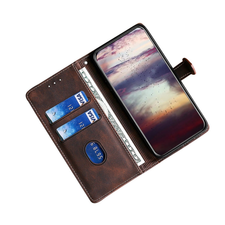 For Ulefone Note 6 / 6P Skin Feel Straw Hat Magnetic Buckle Leather Phone Case(Brown) - Ulefone Cases by buy2fix | Online Shopping UK | buy2fix