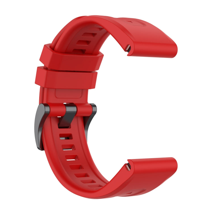 For Garmin Fenix 7S Quick Release Silicone Watch Band(Red) - Watch Bands by buy2fix | Online Shopping UK | buy2fix