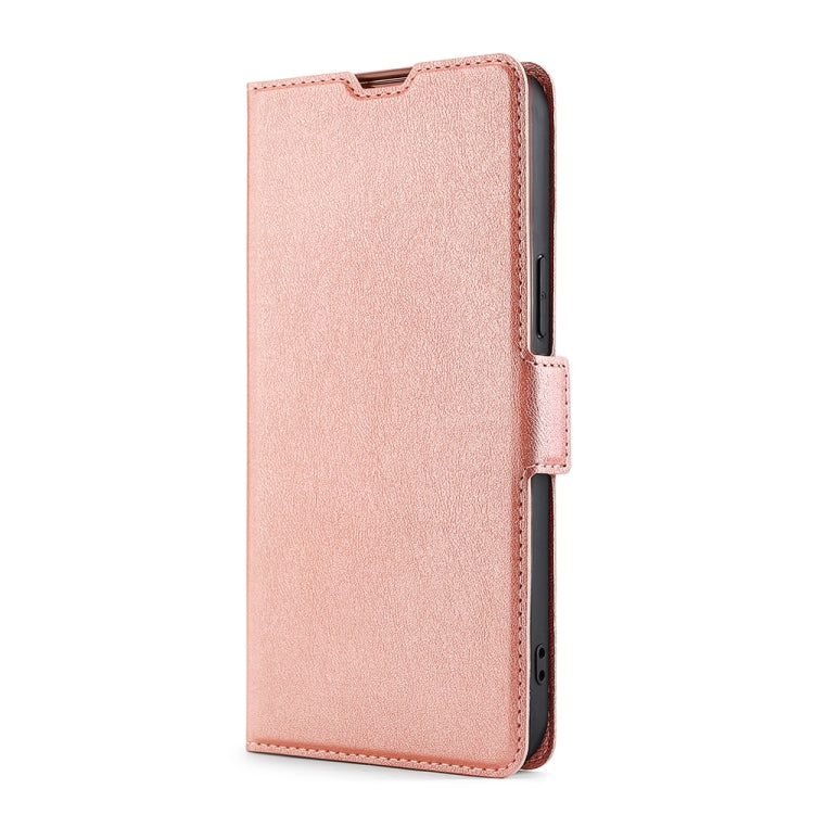 For Blackview A60 Ultra-thin Voltage Side Buckle PU + TPU Leather Phone Case(Rose Gold) - More Brand by buy2fix | Online Shopping UK | buy2fix