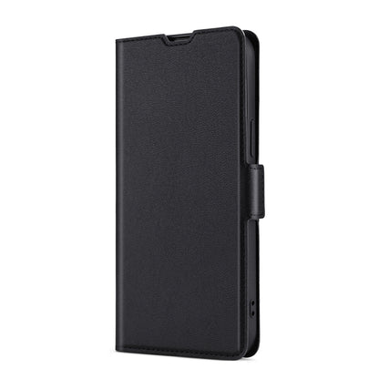 For Blackview A60 Pro Ultra-thin Voltage Side Buckle PU + TPU Leather Phone Case(Black) - More Brand by buy2fix | Online Shopping UK | buy2fix