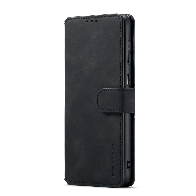 For Samsung Galaxy A33 5G DG.MING Retro Oil Edge Flip Leather Phone Case(Black) - Galaxy Phone Cases by DG.MING | Online Shopping UK | buy2fix