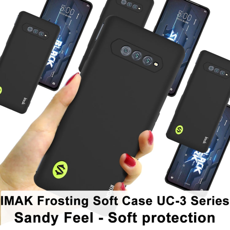 For Xiaomi Black Shark 5 RS IMAK UC-3 Series Shockproof Frosted TPU Phone Case(Black) - Xiaomi Cases by imak | Online Shopping UK | buy2fix