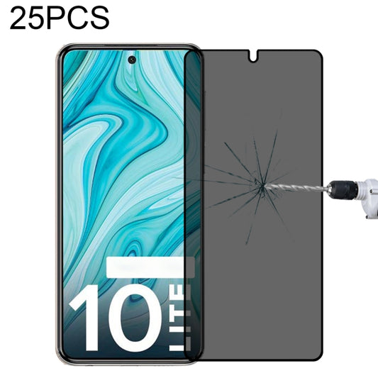 25 PCS Full Cover Anti-peeping Tempered Glass Film For Xiaomi Redmi Note 10 Lite -  by buy2fix | Online Shopping UK | buy2fix