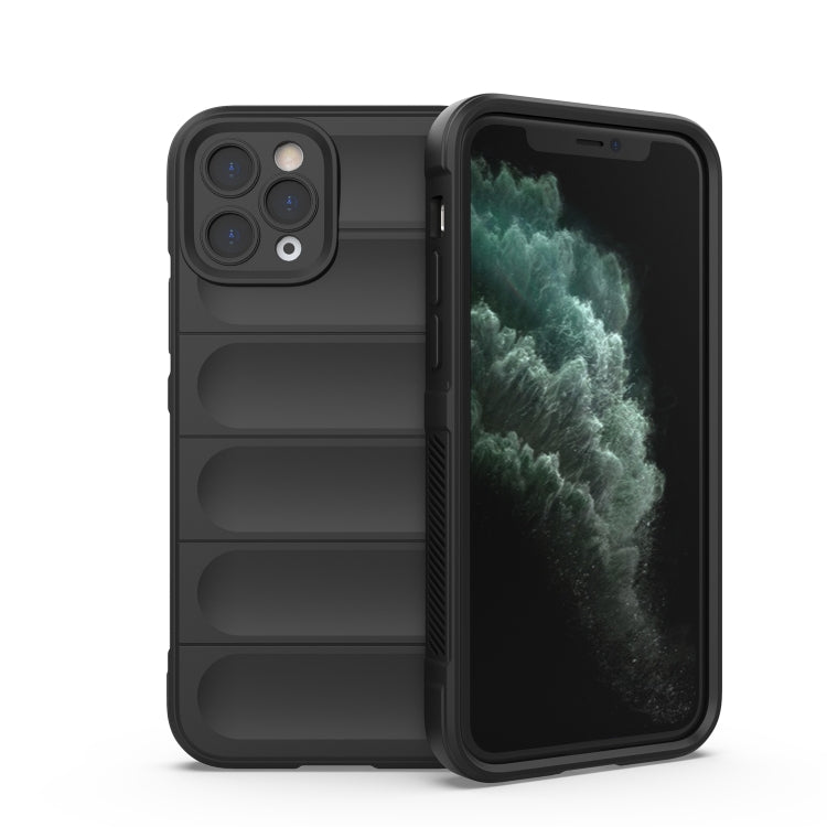 For iPhone 11 Pro Max Magic Shield TPU + Flannel Phone Case (Black) - iPhone 11 Pro Max Cases by buy2fix | Online Shopping UK | buy2fix