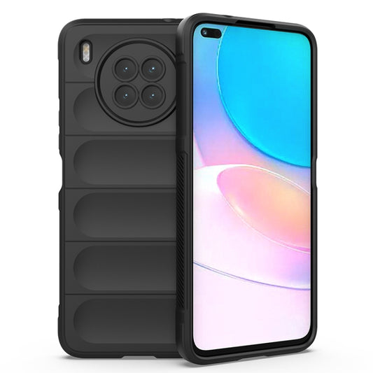 For Huawei Nova 8i Magic Shield TPU + Flannel Phone Case(Black) - Huawei Cases by buy2fix | Online Shopping UK | buy2fix