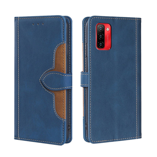 For Ulefone Note 12P Stitching Skin Feel Magnetic Buckle Horizontal Flip PU Leather Case(Blue) - Ulefone Cases by buy2fix | Online Shopping UK | buy2fix