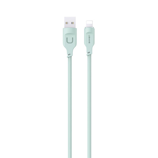 USAMS US-SJ565 8 Pin Fast Charing Data Cable with Light, Length: 1.2m(Green) - Normal Style Cable by USAMS | Online Shopping UK | buy2fix