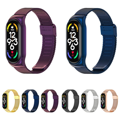 For Xiaomi Mi Band 7 / 7 NFC MIJOBS CS Milan Buckle Metal Watch Band(Black) - Watch Bands by MIJOBS | Online Shopping UK | buy2fix