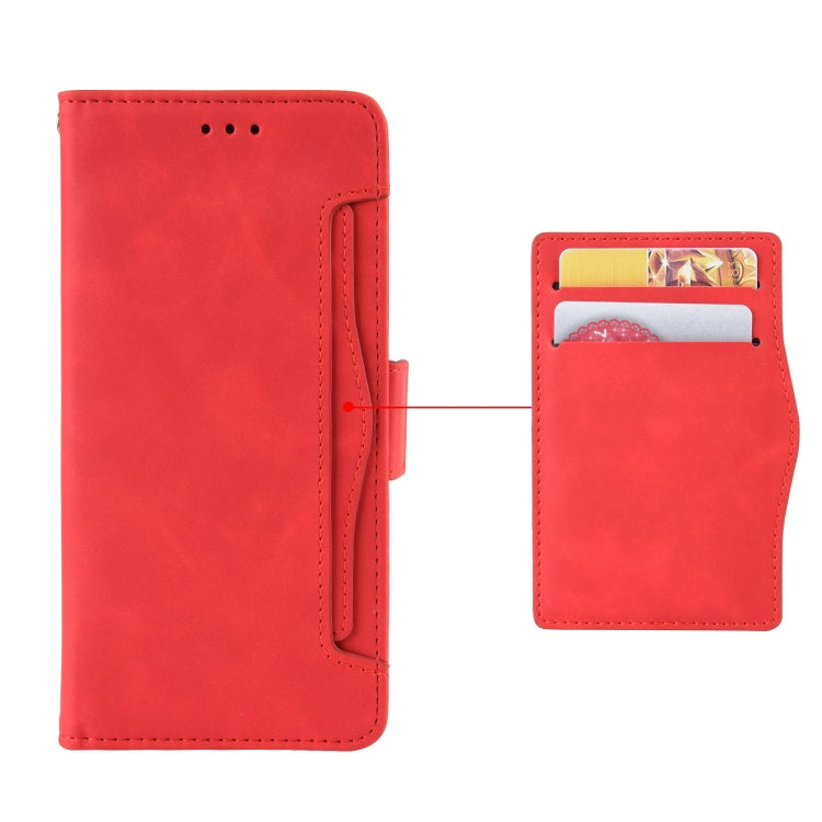 For Blackview A50 Skin Feel Calf Pattern Leather Phone Case(Red) - More Brand by buy2fix | Online Shopping UK | buy2fix