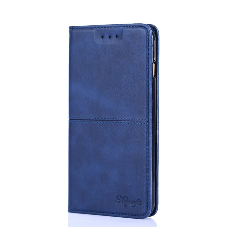 For Doogee X96 Pro Cow Texture Magnetic Horizontal Flip Leather Phone Case(Blue) - Doogee Cases by buy2fix | Online Shopping UK | buy2fix