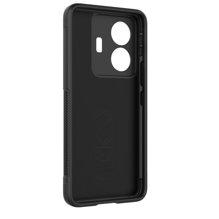 For vivo s15e Magic Shield TPU + Flannel Phone Case(Grey) - vivo Cases by buy2fix | Online Shopping UK | buy2fix