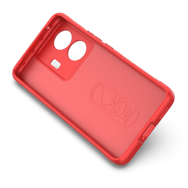 For vivo s15e Magic Shield TPU + Flannel Phone Case(Light Blue) - vivo Cases by buy2fix | Online Shopping UK | buy2fix