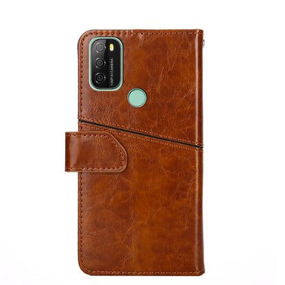 For Blackview A70 Geometric Stitching Horizontal Flip Leather Phone Case(Light Brown) - More Brand by buy2fix | Online Shopping UK | buy2fix