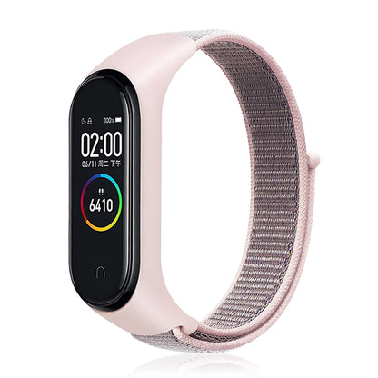 For Xiaomi Mi Band 7 Nylon Weave Watch Band(Pink Sand) - Watch Bands by buy2fix | Online Shopping UK | buy2fix