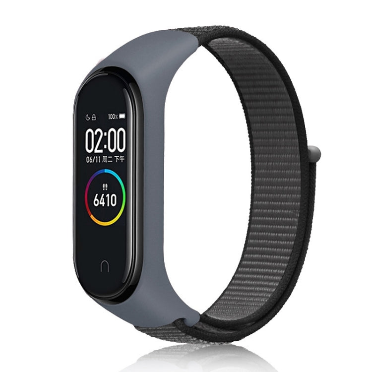 For Xiaomi Mi Band 7 Nylon Weave Watch Band(Iron Anchor Gray) - Watch Bands by buy2fix | Online Shopping UK | buy2fix
