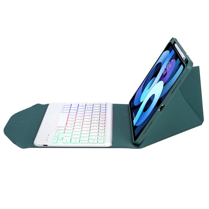 Z11BS Pen Slot Backlight Bluetooth Keyboard Leather Tablet Case For iPad Pro 11 2021/2020/2018(Green) - For iPad Pro by buy2fix | Online Shopping UK | buy2fix