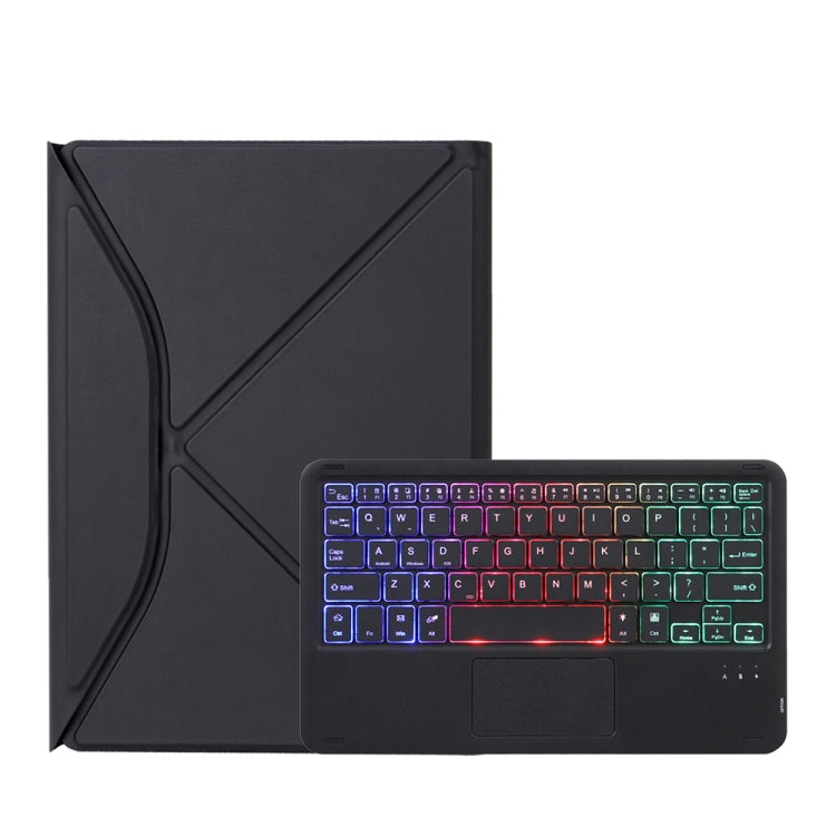 Z11B-AS Pen Slot Touchpad Backlight Bluetooth Keyboard Leather Tablet Case For iPad Pro 11 2021/2020/2018(Black) - For iPad Pro by buy2fix | Online Shopping UK | buy2fix