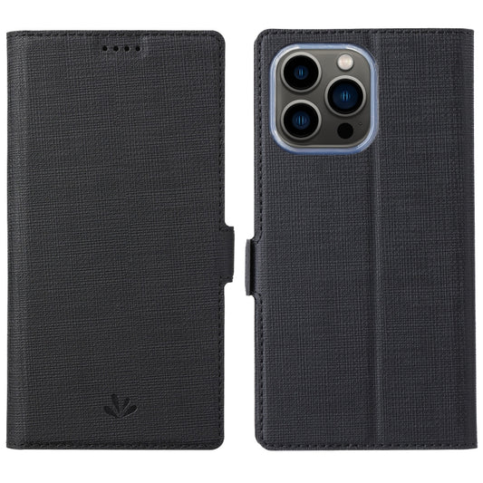 For iPhone 14 Pro ViLi K Series Dual-side Buckle Magsafe Leather Phone Case(Black) - iPhone 14 Pro Cases by ViLi | Online Shopping UK | buy2fix
