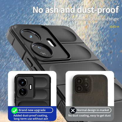 For vivo Y77 5G Global Magic Shield TPU + Flannel Phone Case(Dark Green) - vivo Cases by buy2fix | Online Shopping UK | buy2fix