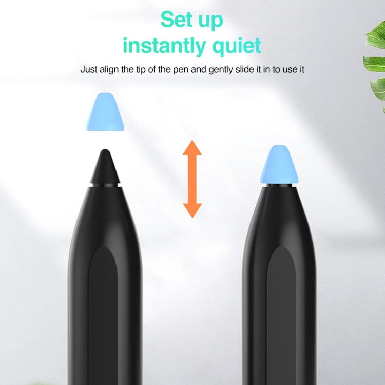 10 in 1 / Set Silicone Nib Cap For Xiaomi Pencil(Orange) - Pencil Accessories by buy2fix | Online Shopping UK | buy2fix