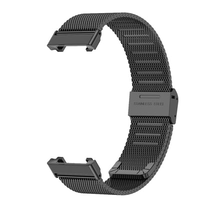 For Xiaomi Mi Band 7 Pro Mijobs Milan Buckle Stainless Steel Watch Band(Black) - Watch Bands by MIJOBS | Online Shopping UK | buy2fix