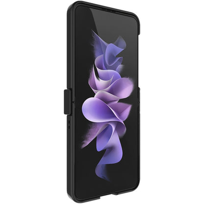 For Samsung Galaxy Z Flip4 5G IMAK Ruiyi Series Carbon Fiber PU + PC Phone Case(Black) - Galaxy Z Flip4 5G Cases by imak | Online Shopping UK | buy2fix