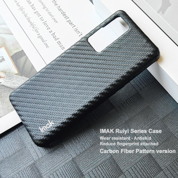 For Xiaomi 12 Glass Version/12X/12S Glass Version IMAK Ruiyi Series Carbon Fiber PU + PC Phone Case(Black) - Xiaomi Cases by imak | Online Shopping UK | buy2fix