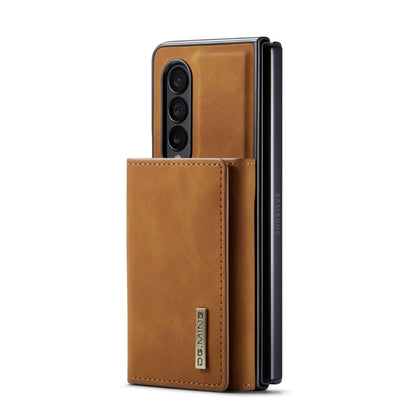 For Samsung Galaxy Z Fold3 5G DG.MING M1 Series 3-Fold Multi Card Wallet  Phone Case(Brown) - Galaxy Phone Cases by DG.MING | Online Shopping UK | buy2fix