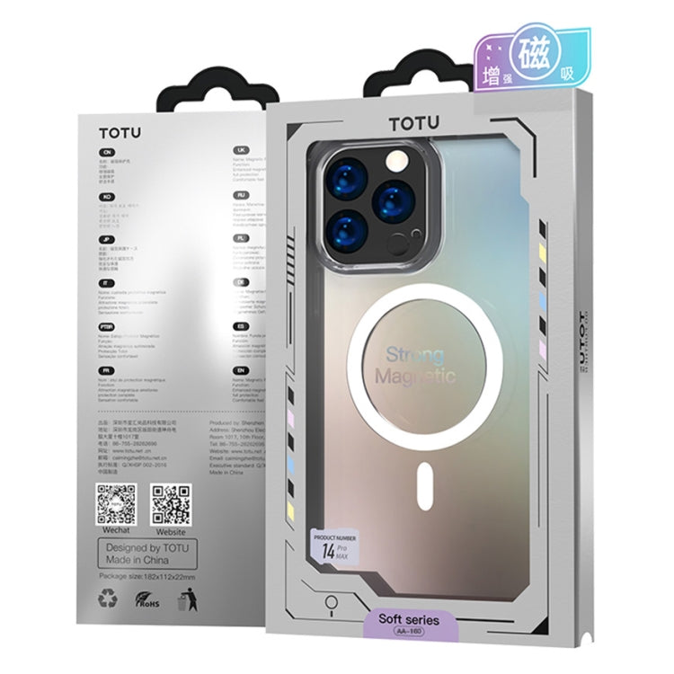 For iPhone 14 Pro TOTUDESIGN AA-160 Crystal Shield Series MagSafe Case(Transparent) - iPhone 14 Pro Cases by TOTUDESIGN | Online Shopping UK | buy2fix