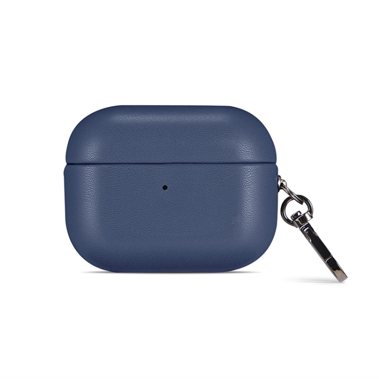 For Apple AirPods Pro 2 PU Leather Wireless Bluetooth Earphone Protective Case(Blue) - For AirPods Pro 2 by buy2fix | Online Shopping UK | buy2fix