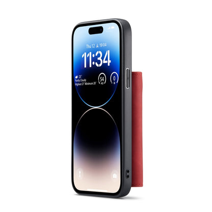 For iPhone 14 Pro DG.MING M1 Series 3-Fold Multi Card Wallet Leather Case(Red) - iPhone 14 Pro Cases by DG.MING | Online Shopping UK | buy2fix