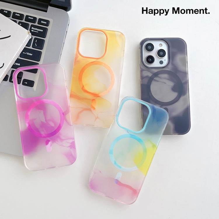 For iPhone 13 Pro Watercolor Magsafe Phone Case(Yellow) - iPhone 13 Pro Cases by buy2fix | Online Shopping UK | buy2fix