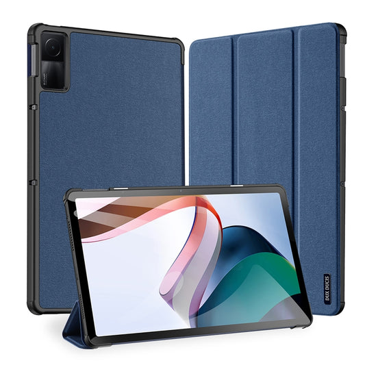 For Xiaomi Redmi Pad 10.61 DUX DUCIS Domo Series Magnetic Flip Leather Tablet Case(Blue) - More Tablet Cases by DUX DUCIS | Online Shopping UK | buy2fix