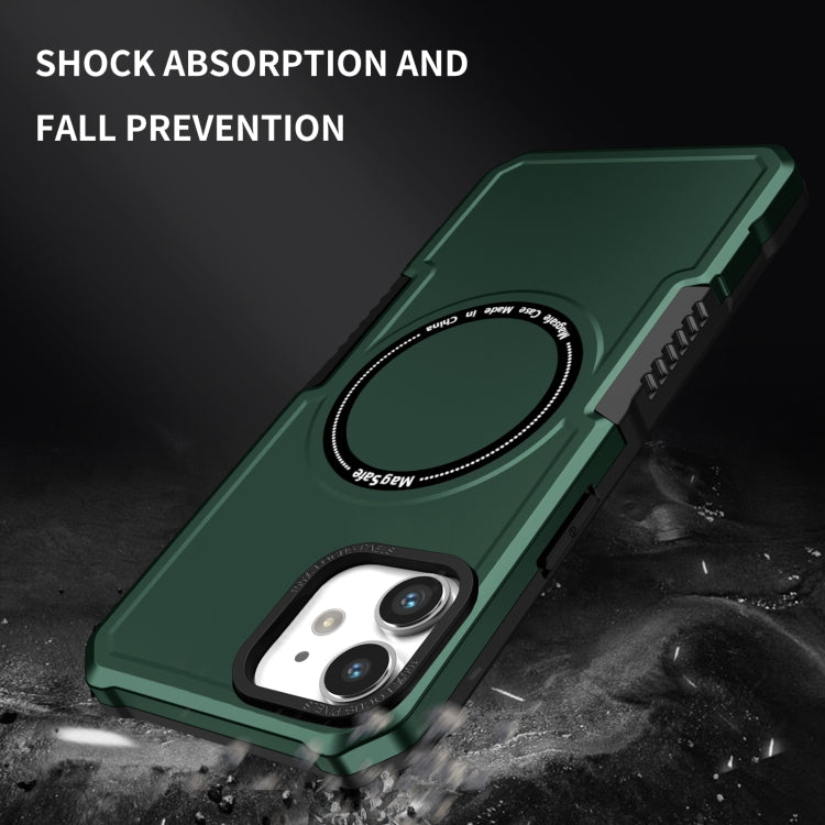 For iPhone 11 MagSafe Shockproof Armor Phone Case(Dark Green) - iPhone 11 Cases by buy2fix | Online Shopping UK | buy2fix