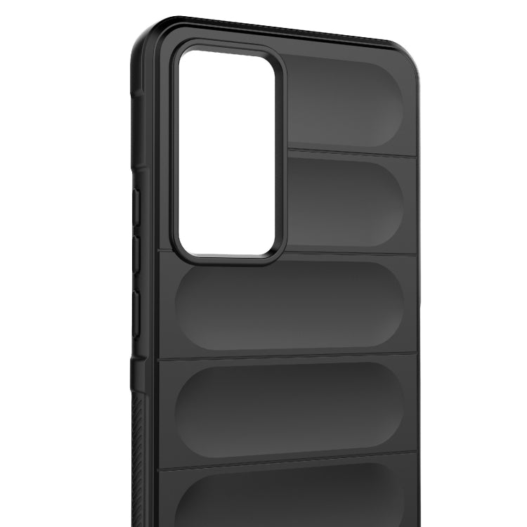 For Xiaomi 12T Pro Magic Shield TPU + Flannel Phone Case(Black) - Xiaomi Cases by buy2fix | Online Shopping UK | buy2fix