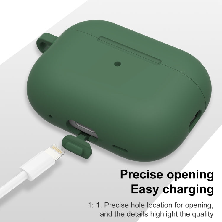 For AirPods Pro 2 Thickened One-piece Shockproof Earphone Case(Pine Green) - For AirPods Pro 2 by buy2fix | Online Shopping UK | buy2fix