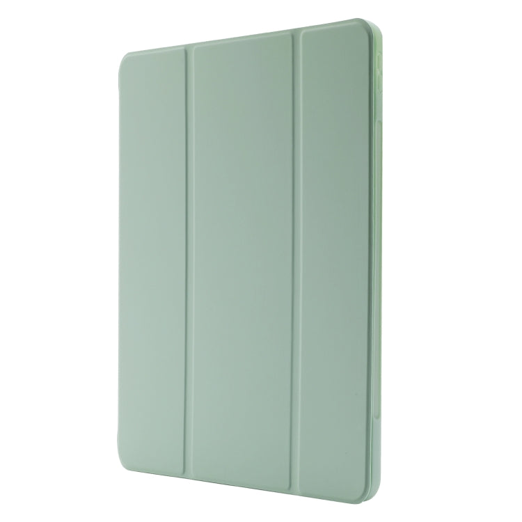 Skin Feel Pen Holder Tri-fold Tablet Leather Case For iPad Air 13 2024 / iPad Pro 12.9 2022 / 2021 / 2020 / 2018(Matcha Green) - iPad Pro 12.9 (2022/2021) Cases by buy2fix | Online Shopping UK | buy2fix